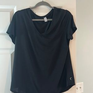 Zyia black V-neck T-shirt